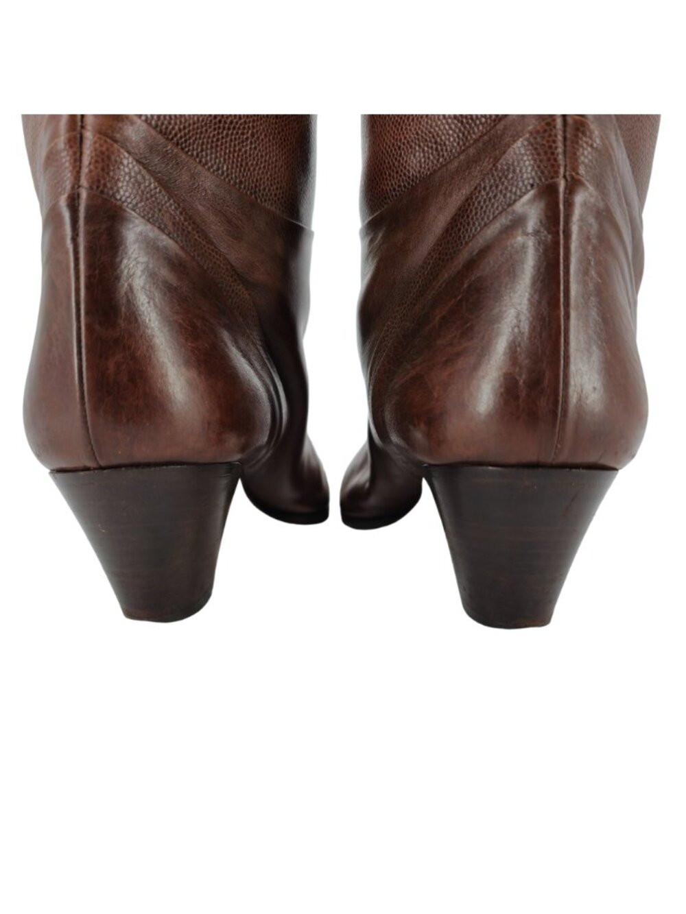 Vintage Italian Calfskin Bally Womens Size 7.5M Brown Soft Leather Luxury Boots - Picture 8 of 16
